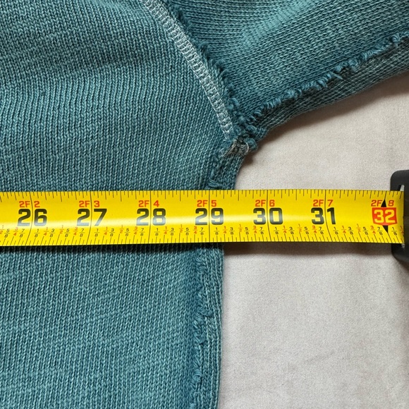 Free People We The Free Taylor Henley Tunic Top Teal Oversized Slouchy Boho Lg - Picture 13 of 15